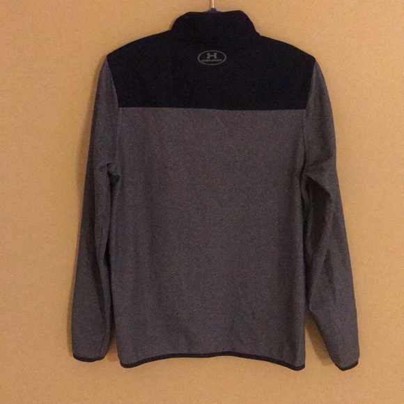 Under Armor navy and gray fleece pullover - Picture 2 of 3